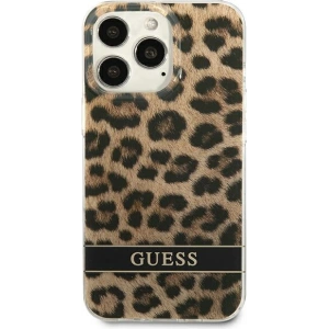 Etui Guess GUHCP13LHSLEOW Apple iPhone 13 Pro brązowy/brown hardcase Leopard