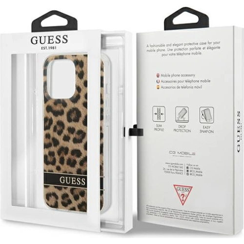 Kup Etui Guess GUHCP13LHSLEOW Apple iPhone 13 Pro brązowy/brown hardcase Leopard - GUE1766BR - {ean13} - Sklep Home Screen