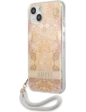 Buy Guess GUHCP13MHFLSD Apple iPhone 13 gold hardcase Flower Strap - GUE1768GLD - {ean13} - Home Screen Store Europe