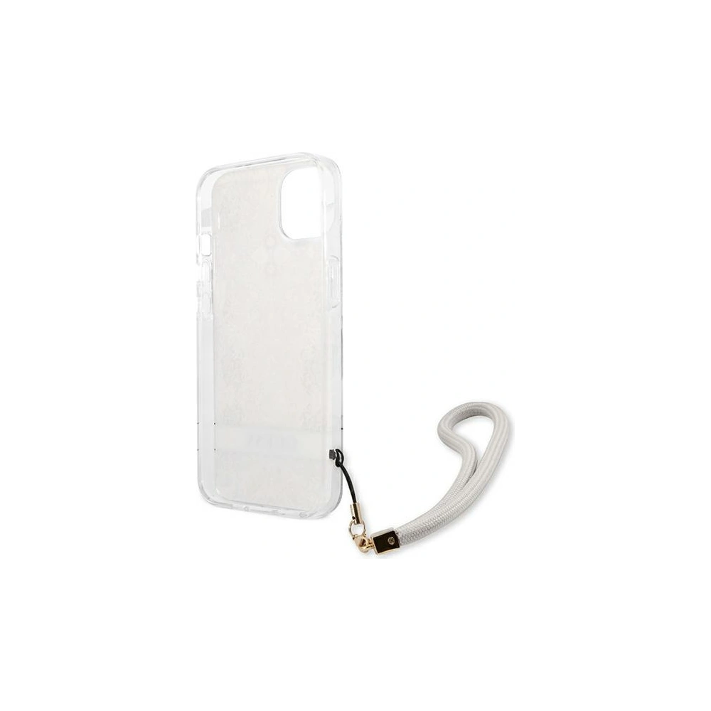 Etui Guess GUHCP13MHFLSD Apple iPhone 13 złoty/gold hardcase Flower Strap