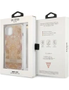 Buy Guess GUHCP13MHFLSD Apple iPhone 13 gold hardcase Flower Strap - GUE1768GLD - {ean13} - Home Screen Store Europe