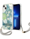 Guess GUHCP13MHFLSN Apple iPhone 13 green hardcase Flower Strap