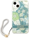 Buy Guess GUHCP13MHFLSN Apple iPhone 13 green hardcase Flower Strap - GUE1769GRN - {ean13} - Home Screen Store Europe
