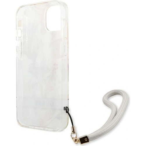 Buy Guess GUHCP13MHFLSU Apple iPhone 13 purple hardcase Flower Strap - GUE1770PRP - {ean13} - Home Screen Store Europe