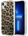 Guess GUHCP13MHSLEOW Apple iPhone 13 brown hardcase Leopard