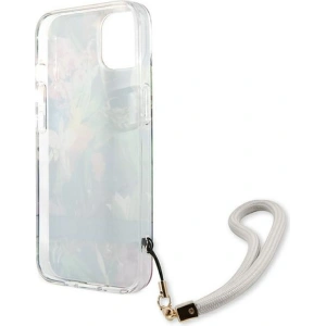 Kup Case Guess GUHCP13SHFLSB Apple iPhone 13 mini blau/hardcase Flower Strap - GUE1773BLU - {ean13} - Sklep Home Screen
