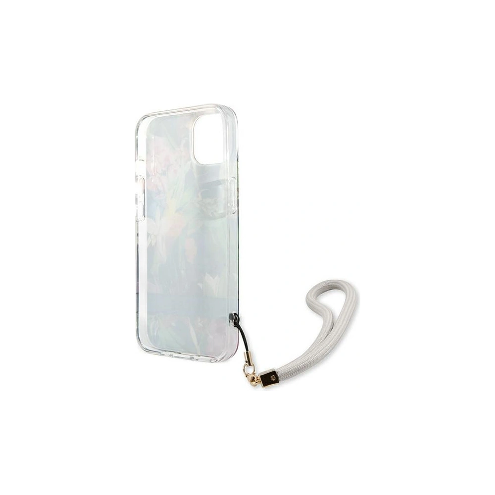 Etui Guess GUHCP13SHFLSB Apple iPhone 13 mini niebieski/blue hardcase Flower Strap
