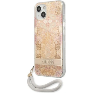 Kup Case Guess GUHCP13SHFLSD Apple iPhone 13 mini gold/hartschale Blumenband - GUE1774GLD - {ean13} - Sklep Home Screen