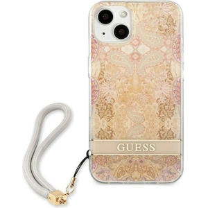 Kup Case Guess GUHCP13SHFLSD Apple iPhone 13 mini gold/hartschale Blumenband - GUE1774GLD - {ean13} - Sklep Home Screen