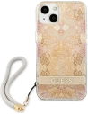 Kup Etui Guess GUHCP13SHFLSD Apple iPhone 13 mini aur/gold hardcase Flower Strap - GUE1774GLD - {ean13} - Sklep Home Screen
