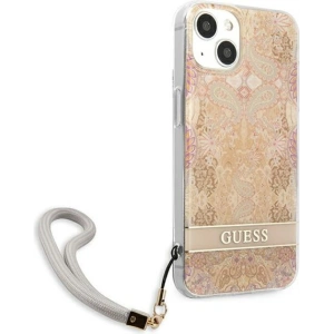 Kup Case Guess GUHCP13SHFLSD Apple iPhone 13 mini gold/hartschale Blumenband - GUE1774GLD - {ean13} - Sklep Home Screen