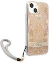 Kup Etui Guess GUHCP13SHFLSD Apple iPhone 13 mini aur/gold hardcase Flower Strap - GUE1774GLD - {ean13} - Sklep Home Screen
