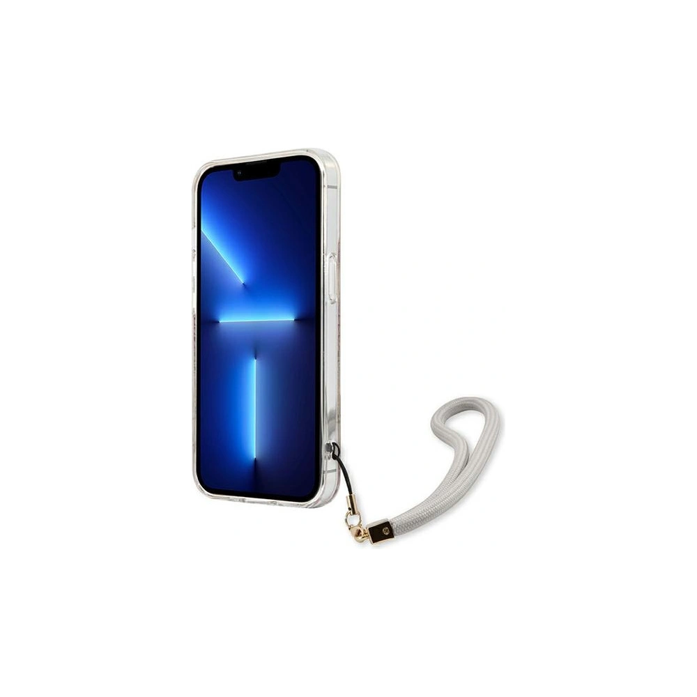 Etui Guess GUHCP13SHFLSD Apple iPhone 13 mini złoty/gold hardcase Flower Strap