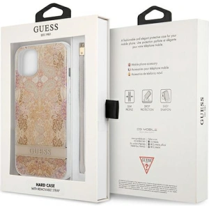 Kup Case Guess GUHCP13SHFLSD Apple iPhone 13 mini gold/hartschale Blumenband - GUE1774GLD - {ean13} - Sklep Home Screen
