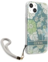 Kup Case Guess GUHCP13SHFLSN Apple iPhone 13 mini grün/green hardcase Flower Strap - GUE1775GRN - {ean13} - Sklep Home Screen
