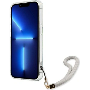 Kup Case Guess GUHCP13SHFLSN Apple iPhone 13 mini grün/green hardcase Flower Strap - GUE1775GRN - {ean13} - Sklep Home Screen