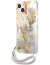 Kup Etui Guess GUHCP13SHFLSU Apple iPhone 13 mini fioletowy/purple hardcase Flower Strap - GUE1776PRP - {ean13} - Sklep Home Screen