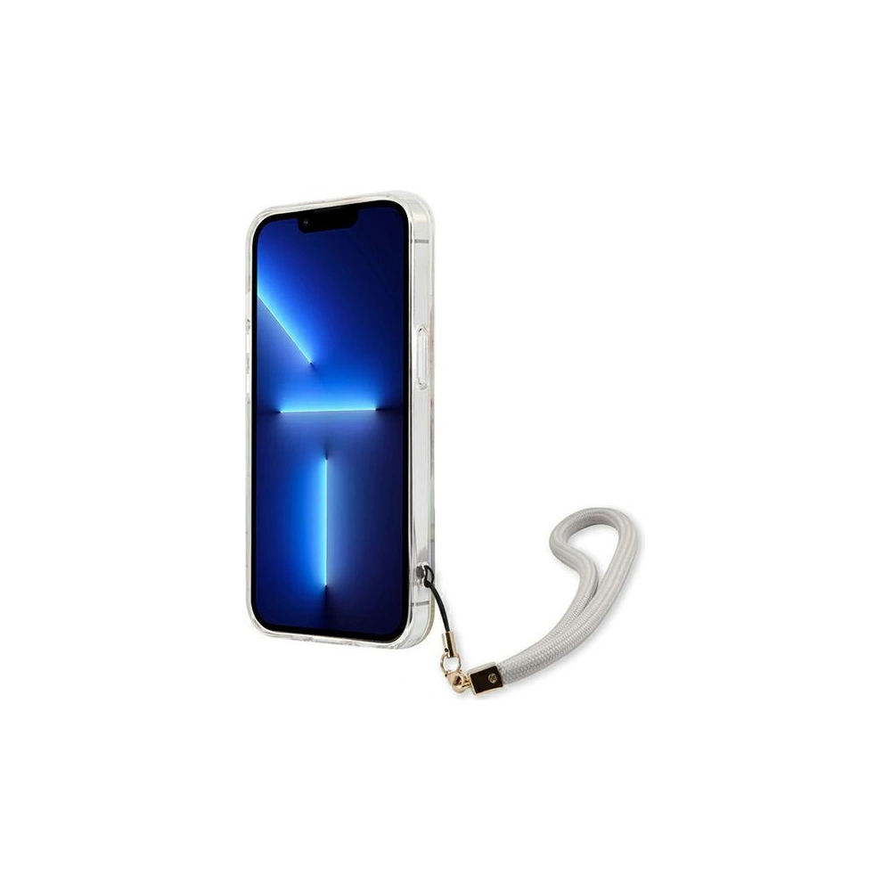 Etui Guess GUHCP13SHFLSU Apple iPhone 13 mini fioletowy/purple hardcase Flower Strap