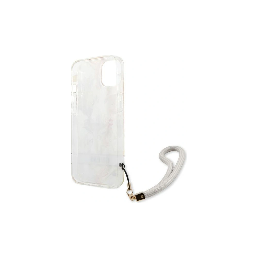 Etui Guess GUHCP13SHFLSU Apple iPhone 13 mini fioletowy/purple hardcase Flower Strap