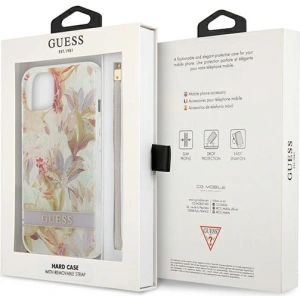 Kup Etui Guess GUHCP13SHFLSU Apple iPhone 13 mini fialové/purple hardcase Flower Strap - GUE1776PRP - {ean13} - Sklep Home Screen