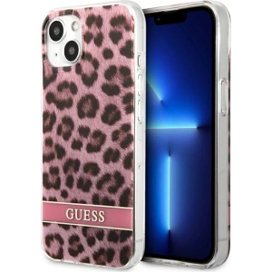 Kup Case Guess GUHCP13SHSLEOP Apple iPhone 13 mini rosa/pink Hartschale Leopard - GUE1777PNK - {ean13} - Sklep Home Screen