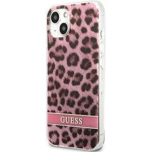 Kup Case Guess GUHCP13SHSLEOP Apple iPhone 13 mini rosa/pink Hartschale Leopard - GUE1777PNK - {ean13} - Sklep Home Screen