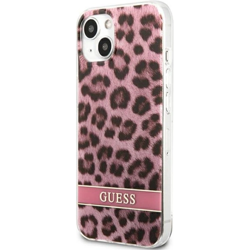 Kup Case Guess GUHCP13SHSLEOP Apple iPhone 13 mini rosa/pink Hartschale Leopard - GUE1777PNK - {ean13} - Sklep Home Screen