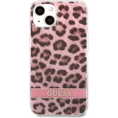 Kup Case Guess GUHCP13SHSLEOP Apple iPhone 13 mini rosa/pink Hartschale Leopard - GUE1777PNK - {ean13} - Sklep Home Screen