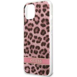 Kup Case Guess GUHCP13SHSLEOP Apple iPhone 13 mini rosa/pink Hartschale Leopard - GUE1777PNK - {ean13} - Sklep Home Screen