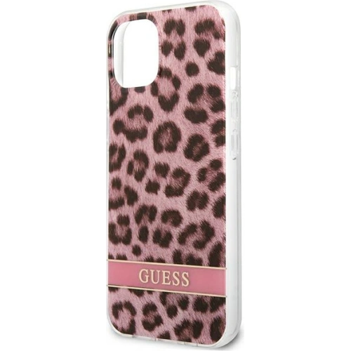 Kup Case Guess GUHCP13SHSLEOP Apple iPhone 13 mini rosa/pink Hartschale Leopard - GUE1777PNK - {ean13} - Sklep Home Screen