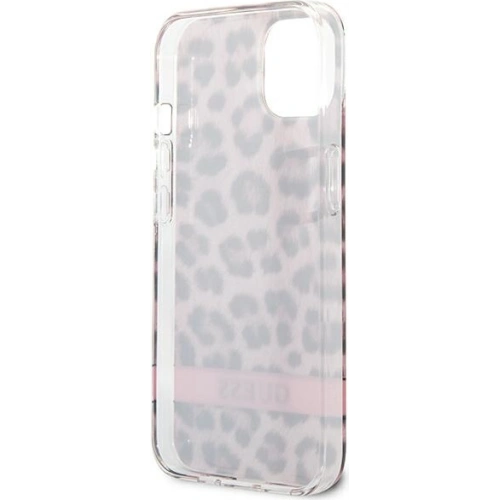Kup Etui Guess GUHCP13SHSLEOP Apple iPhone 13 mini różowy/pink hardcase Leopard - GUE1777PNK - {ean13} - Sklep Home Screen