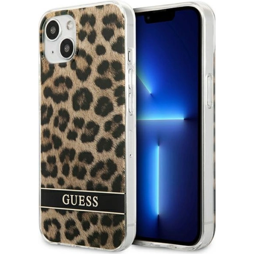 Kup Case Guess GUHCP13SHSLEOW Apple iPhone 13 mini braun/brown Hardcase Leopard - GUE1778BR - {ean13} - Sklep Home Screen