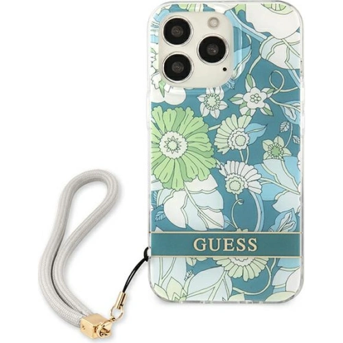 Kup Etui Guess GUHCP13XHFLSN Apple iPhone 13 Pro Max zielony/green hardcase Flower Strap - GUE1781GRN - {ean13} - Sklep Home Screen