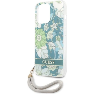 Buy Guess GUHCP13XHFLSN Apple iPhone 13 Pro Max green hardcase Flower Strap - GUE1781GRN - {ean13} - Home Screen Store Europe