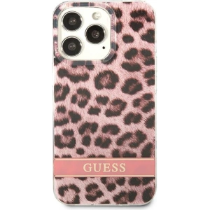 Buy Guess GUHCP13XHSLEOP Apple iPhone 13 Pro Max pink hardcase Leopard - GUE1783PNK - {ean13} - Home Screen Store Europe