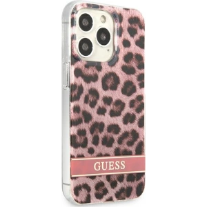 Buy Guess GUHCP13XHSLEOP Apple iPhone 13 Pro Max pink hardcase Leopard - GUE1783PNK - {ean13} - Home Screen Store Europe