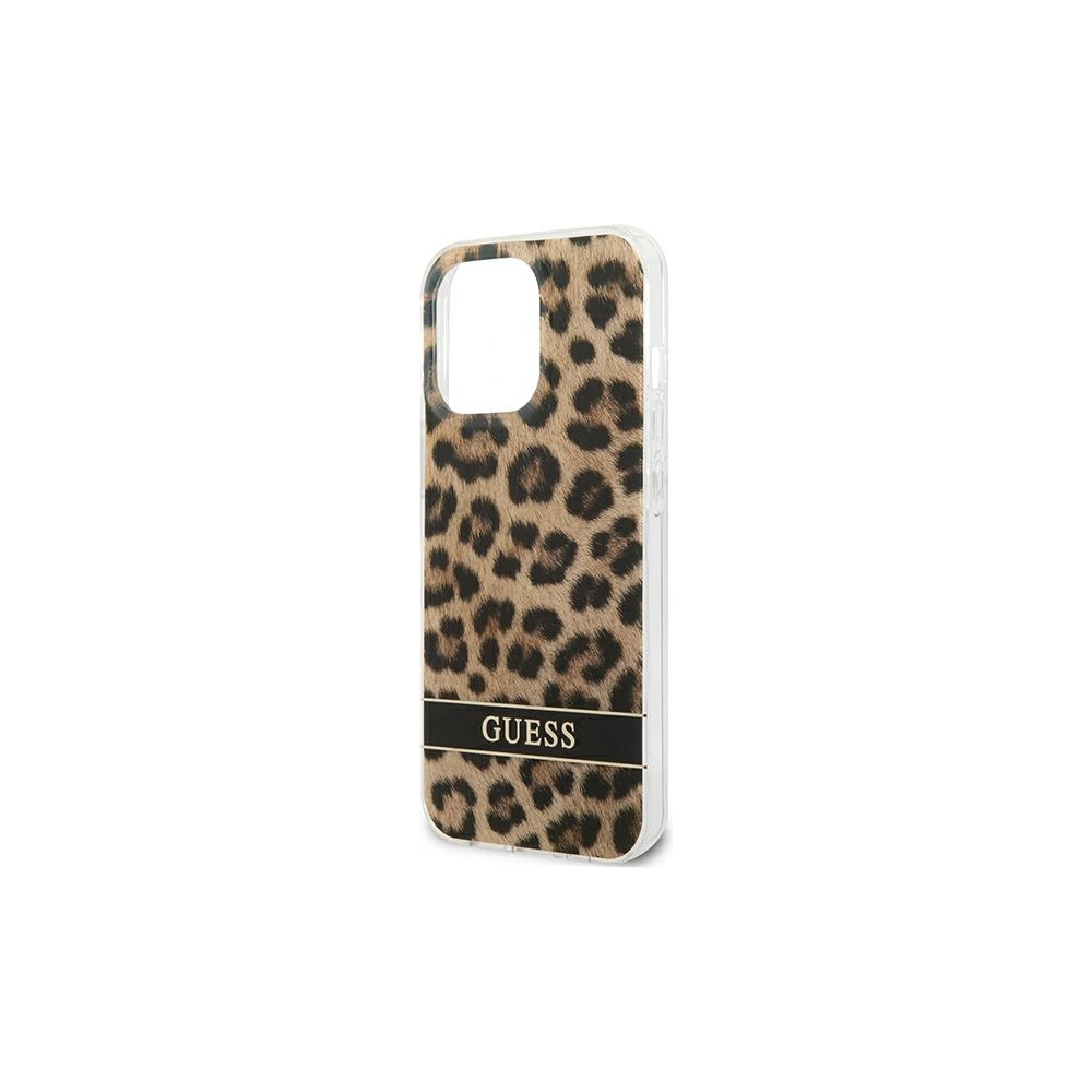Etui Guess GUHCP13XHSLEOW Apple iPhone 13 Pro Max brązowy/brown hardcase Leopard