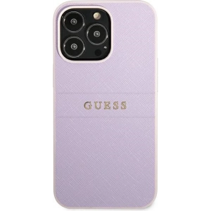 Etui Guess GUHCP13XPSASBPU Apple iPhone 13 Pro Max fioletowy/purple hardcase Saffiano Stripe