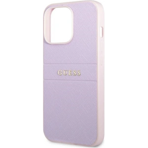 Buy Guess GUHCP13XPSASBPU Apple iPhone 13 Pro Max purple hardcase Saffiano Stripe - GUE1785PRP - {ean13} - Home Screen Store Europe