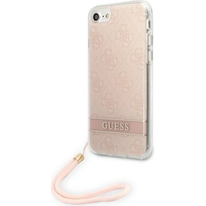 Kup Case Guess GUOHCI8H4STP Apple iPhone SE 2022/SE 2020/8/7 rosa/pink Hardcase 4G Print Strap - GUE1786PNK - {ean13} - Sklep Home Screen