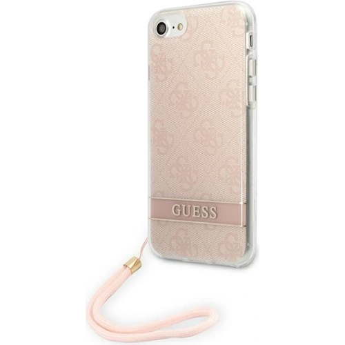 Kup Etui Guess GUOHCI8H4STP Apple iPhone SE 2022/SE 2020/8/7 rózsaszín/pink hardcase 4G Print Strap - GUE1786PNK - {ean13} - Sklep Home Screen