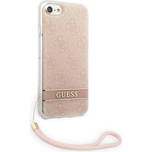 Kup Etui Guess GUOHCI8H4STP Apple iPhone SE 2022/SE 2020/8/7 rózsaszín/pink hardcase 4G Print Strap - GUE1786PNK - {ean13} - Sklep Home Screen