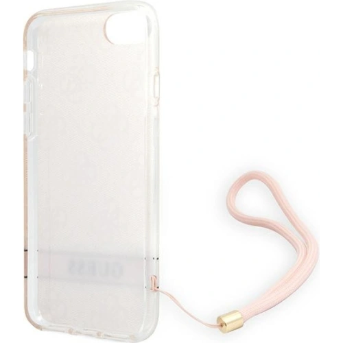 Kup Etui Guess GUOHCI8H4STP Apple iPhone SE 2022/SE 2020/8/7 rózsaszín/pink hardcase 4G Print Strap - GUE1786PNK - {ean13} - Sklep Home Screen