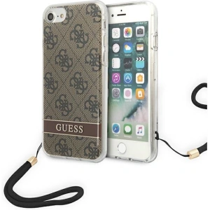 Kup Case Guess GUOHCI8H4STW Apple iPhone SE 2022/SE 2020/8/7 braun/brown hardcase 4G Print Strap - GUE1787BR - {ean13} - Sklep Home Screen