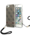 Etui Guess GUOHCI8H4STW Apple iPhone SE 2022/SE 2020/8/7 hnědý/brown hardcase 4G Print Strap