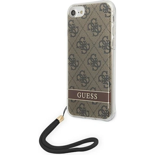 Kup Etui Guess GUOHCI8H4STW Apple iPhone SE 2022/SE 2020/8/7 hnědý/brown hardcase 4G Print Strap - GUE1787BR - {ean13} - Sklep Home Screen