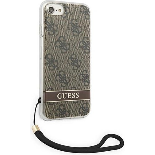 Kup Etui Guess GUOHCI8H4STW Apple iPhone SE 2022/SE 2020/8/7 hnědý/brown hardcase 4G Print Strap - GUE1787BR - {ean13} - Sklep Home Screen