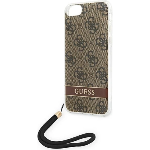 Kup Etui Guess GUOHCI8H4STW Apple iPhone SE 2022/SE 2020/8/7 hnědý/brown hardcase 4G Print Strap - GUE1787BR - {ean13} - Sklep Home Screen