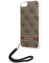 Kup Etui Guess GUOHCI8H4STW Apple iPhone SE 2022/SE 2020/8/7 hnědý/brown hardcase 4G Print Strap - GUE1787BR - {ean13} - Sklep Home Screen