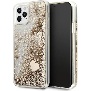Kup Etui Guess GUOHCN58GLHFLGO Apple iPhone 11 Pro gold/złoty hardcase Glitter Charms - GUE1788GLD - {ean13} - Sklep Home Screen